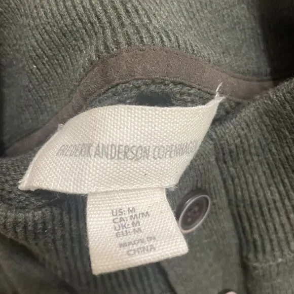 frederik andersen copenhagen, Green Pullover Knit Sweater, Mens Size M - Picture 6 of 6